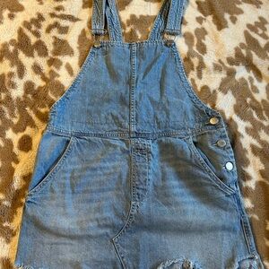 Denim Free People Overall Dress